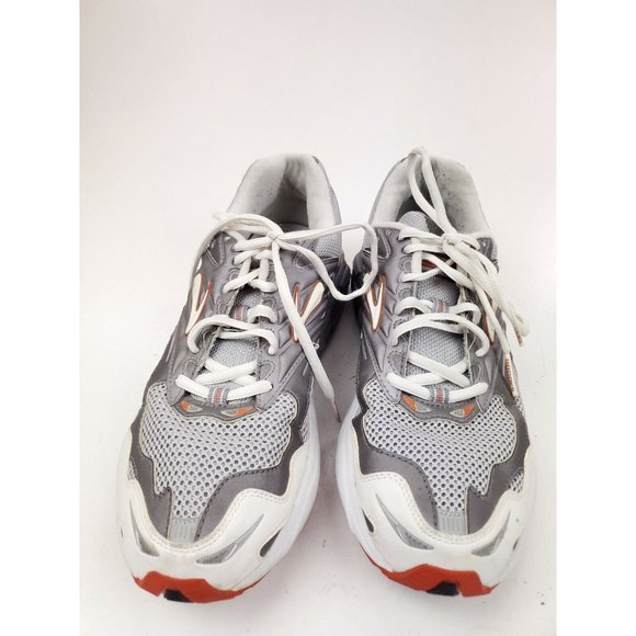 Brooks S-257 Men\'s Size 11 M Running Shoes White Gray Orange